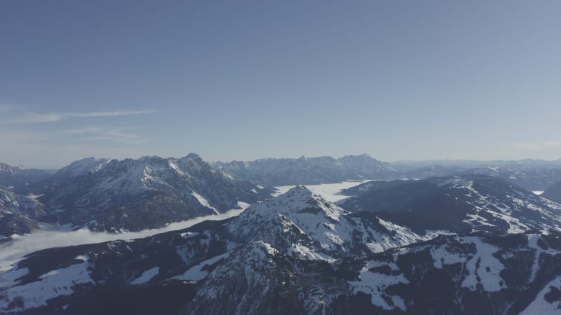 Aerial view of Italian Alps, Italy.