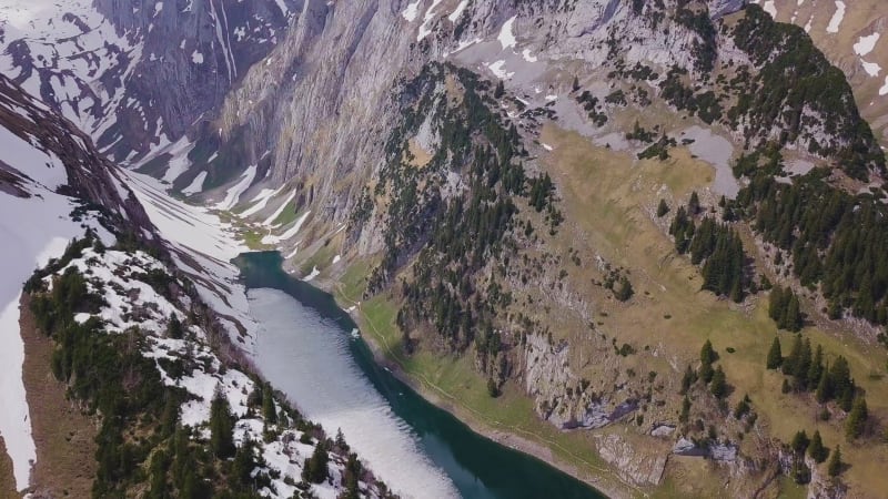 Aerial View of Swiss Mountains in Alpstein.0