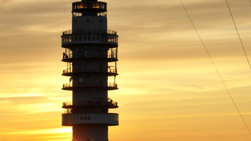 Gerbrandytoren tv and radio tower in Lopik and IJsselstein, the Netherlands