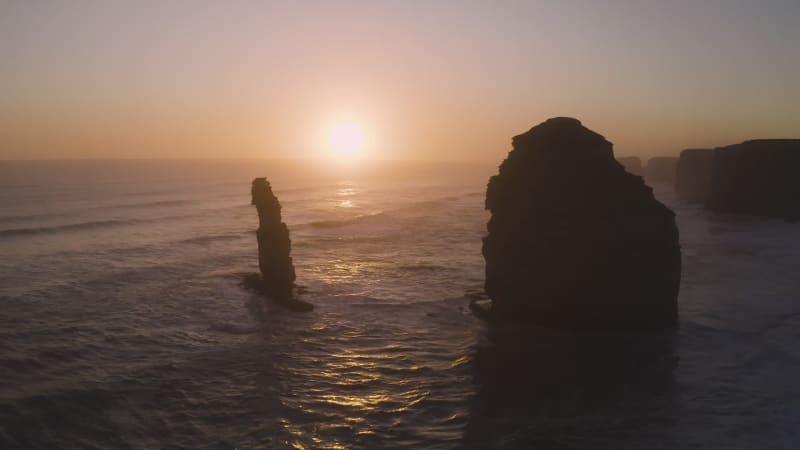 Aerial view of the apostles.