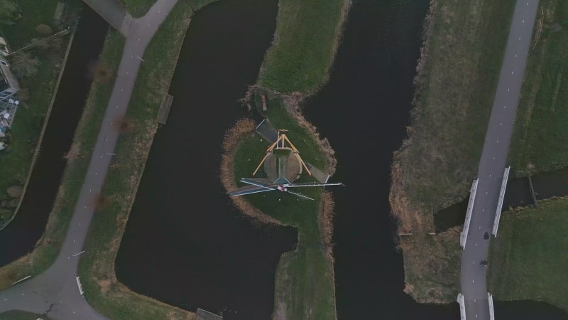 Typical Dutch wind mill