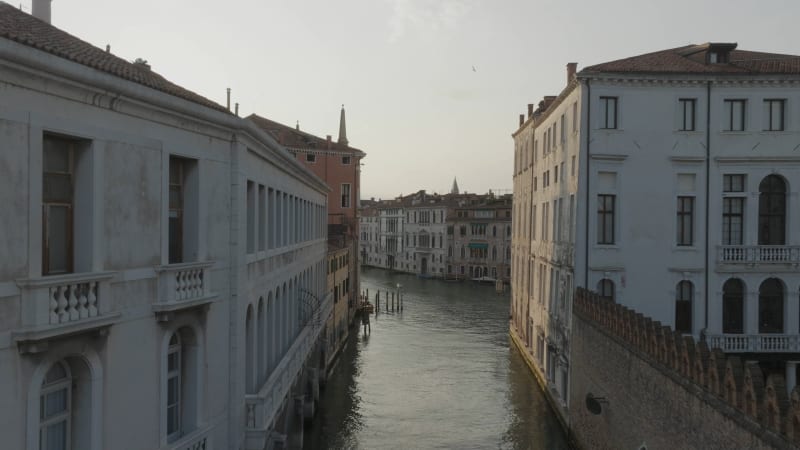 Aerial view of Venice downtown, Veneto, Italy.