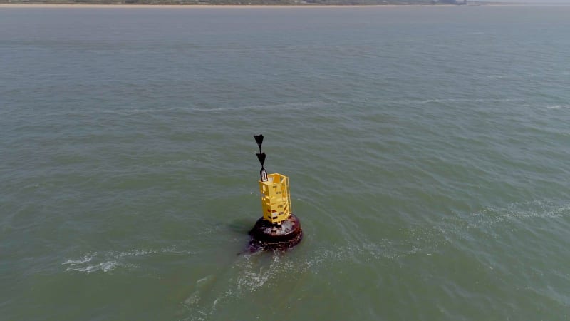 South Cardinal Buoy Used for Ship Navigation and Guidance