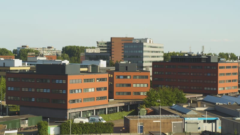 Industrial and residential buildings in Amsterdam