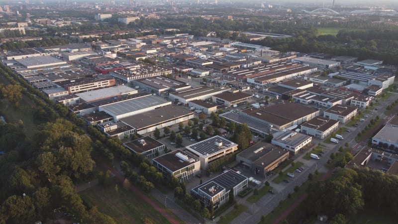 An industrial area in Overvecht, Utrecht, the Netherlands.