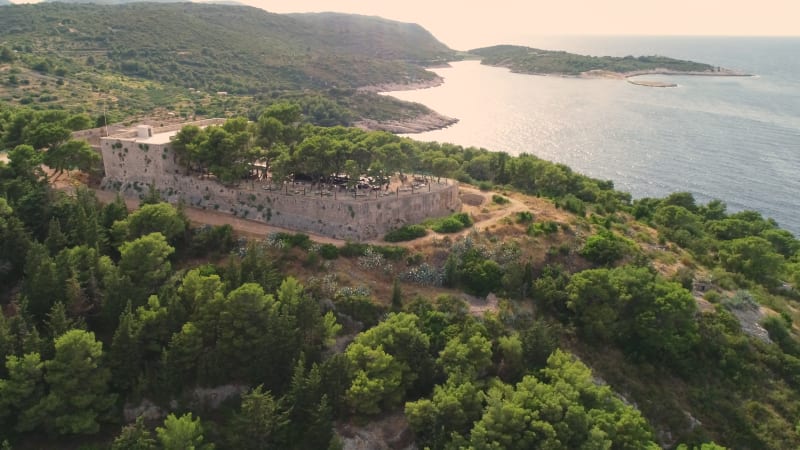 Aerial view of Općina Vis