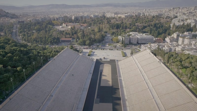 Aerial view of the Panathenaic Stadium.