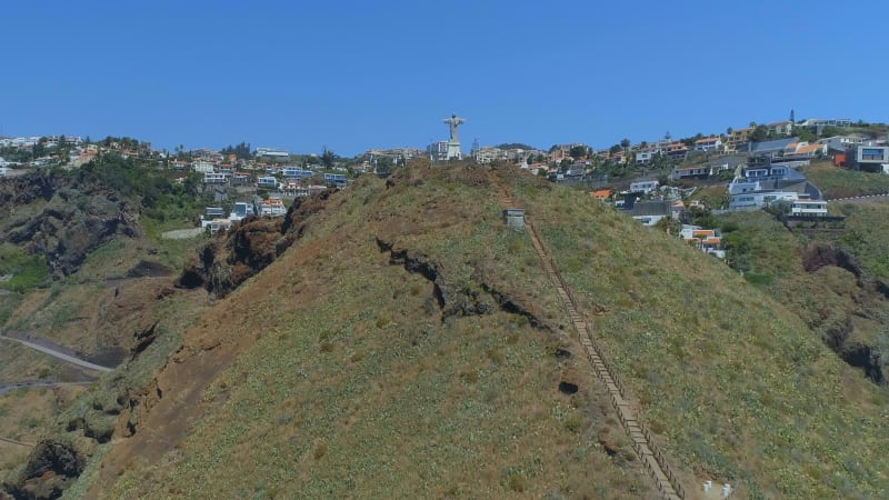 Statue of Christ on the Coast of Madeira