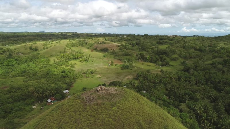 Aerial view of Chocolate Hills Complex.