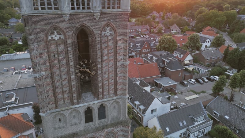 Overhead View of Houten Church, Netherlands