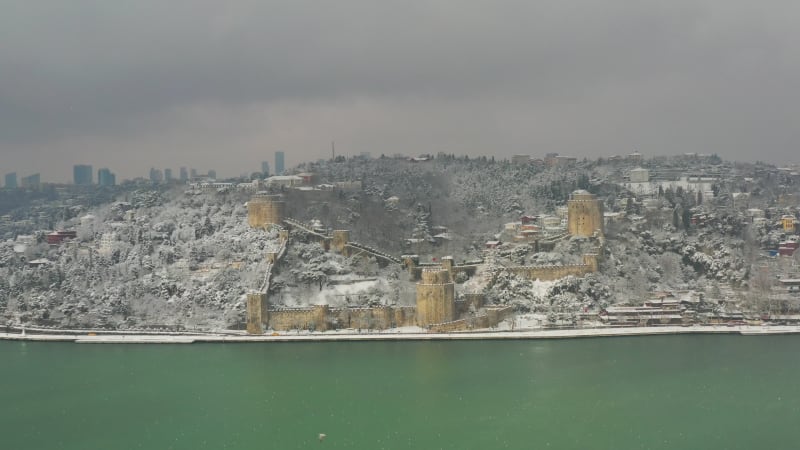 Aerial view of Rumeli Hisarı Castle and the Bosphorus