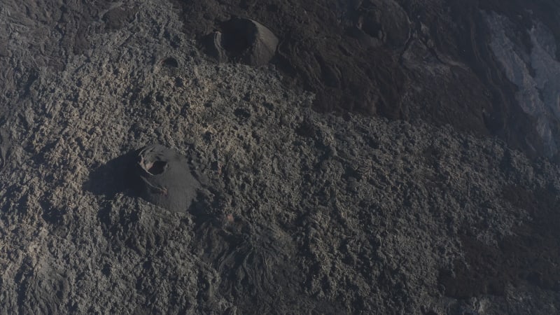 Aerial view of Piton de la Fournaise, Saint Benoit, Reunion.