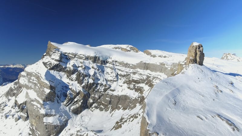 Dangerous Cliff Edge and Rock Mountain