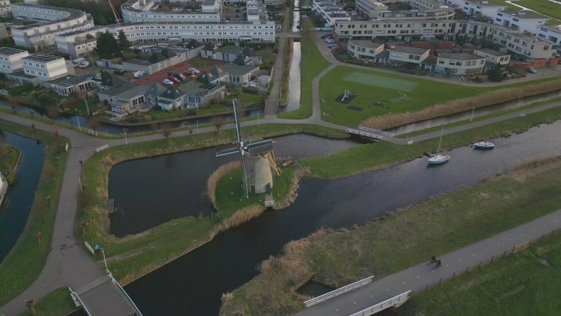 Typical Dutch wind mill