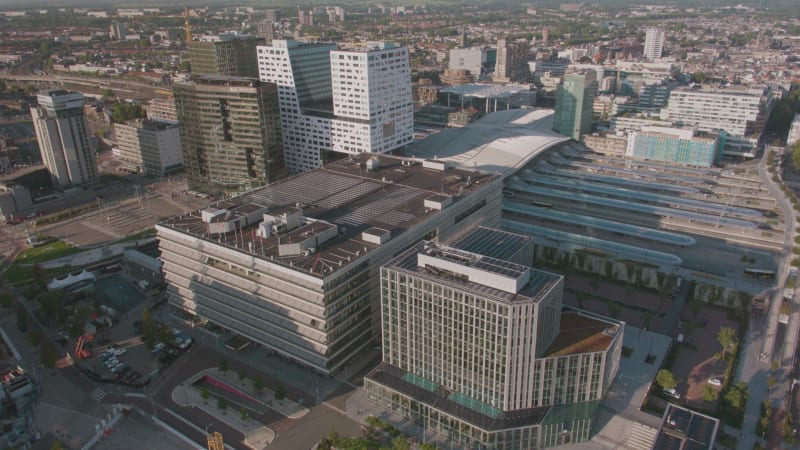 Overhead View of Utrecht Centraal Railway Station, the Netherlands