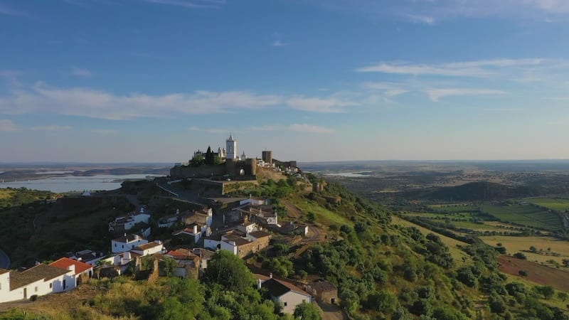 Aerial view of the Monsaraz Castle