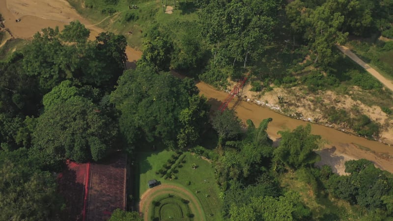 Aerial view of the Tea Garden, Sreemangal, Bangladesh.