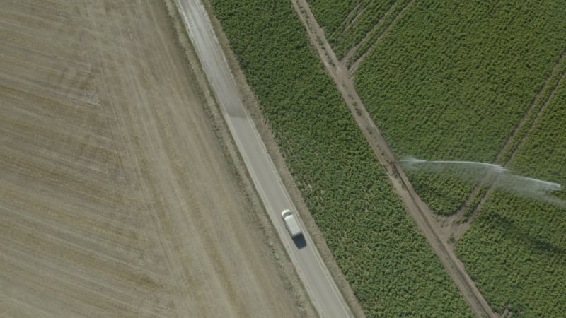 Watering an Agriculture Field in Dry Season