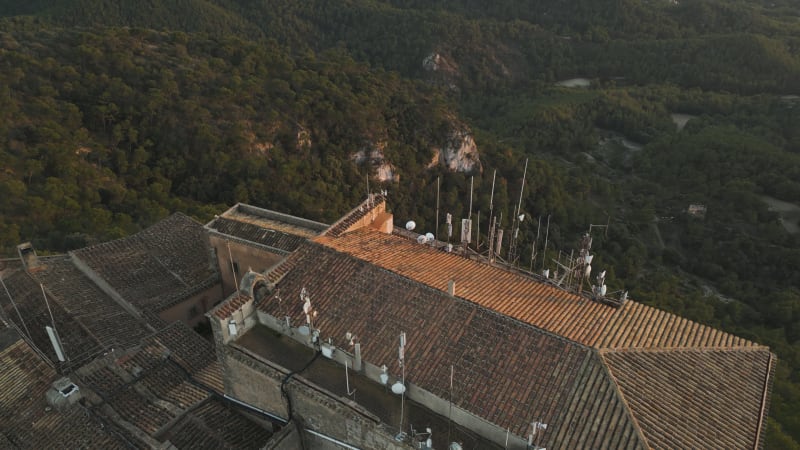 Transmission Tower on Santuari de Sant Salvador, Mallorca, Spain