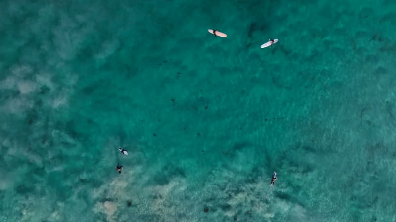 Aerial view of Trigg Beach in Perth, Western Australia, Australia.