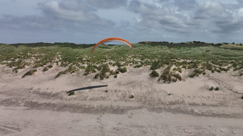 Paragliding Adventure at Ouddorp Coastal Dunes, Brouwersdam, Netherlands