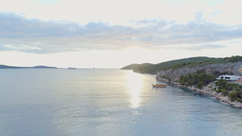 Coastline and Houses of Hvar Croatia