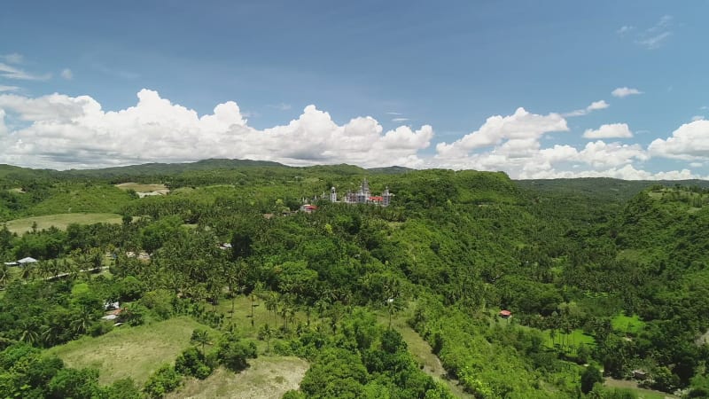 Aerial view of Monastery of the Holy Eucharist, Sibonga.