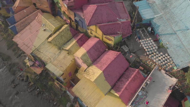 Aerial view of Rainbow village.