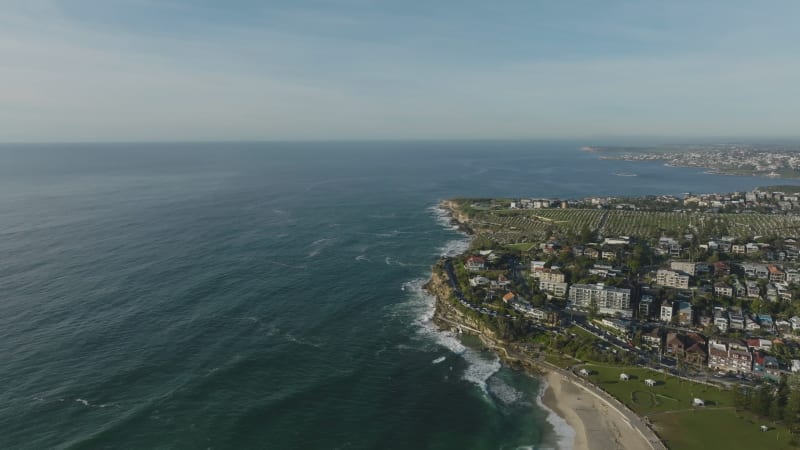 Aerial view of Bronte, New South Wales, Sydney, Australia.