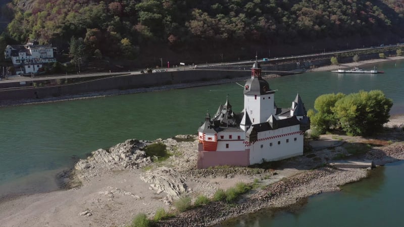 Unique Abandoned Toll Castle in the Rhine Valley in Germany