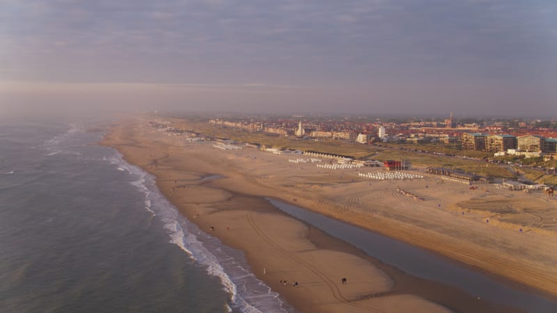 Crashing Waves on the Katwijk Beach