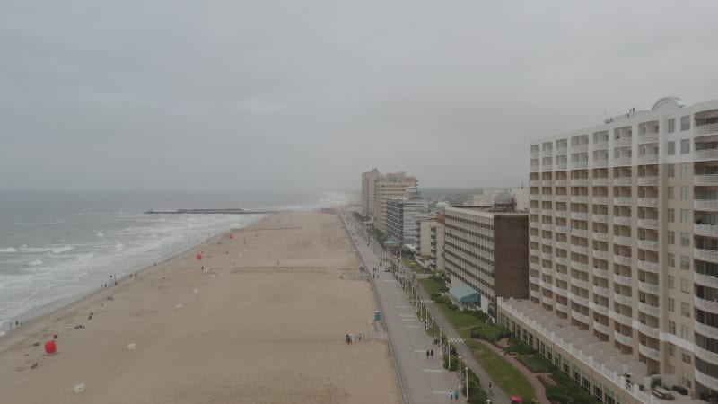 Aerial view of Virginia Beach, Virginia, United States.