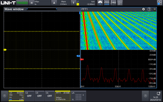 MSO3000HD spectrum analyzer