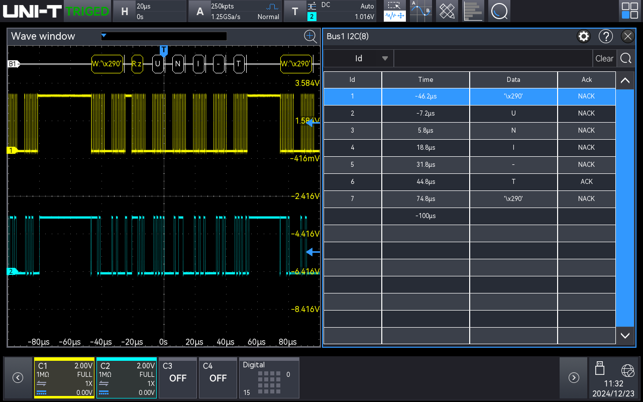 MSO5000HD protocol decoding