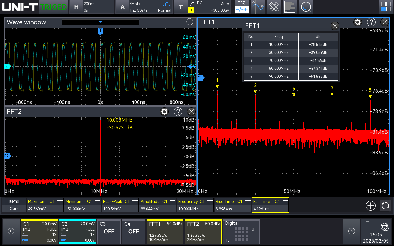 MSO5000HD spectrum analyzer