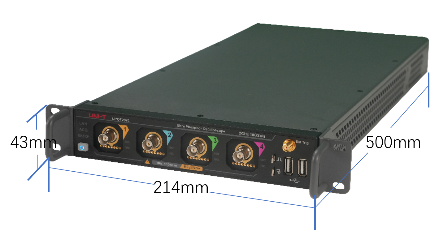 UPO7000L 1U rack-mount dimensions