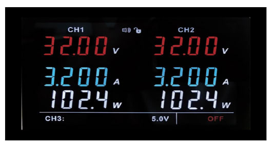 UNI-T UDP3305C — 5 amps per channel