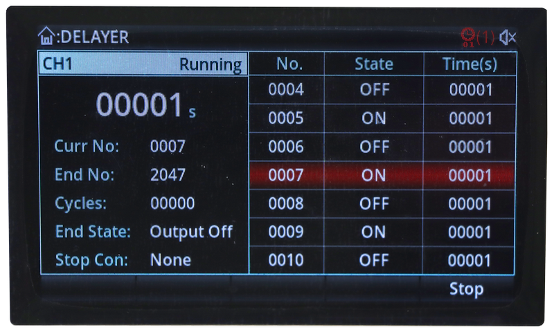 UDP3305S list and delayer programmable output editor