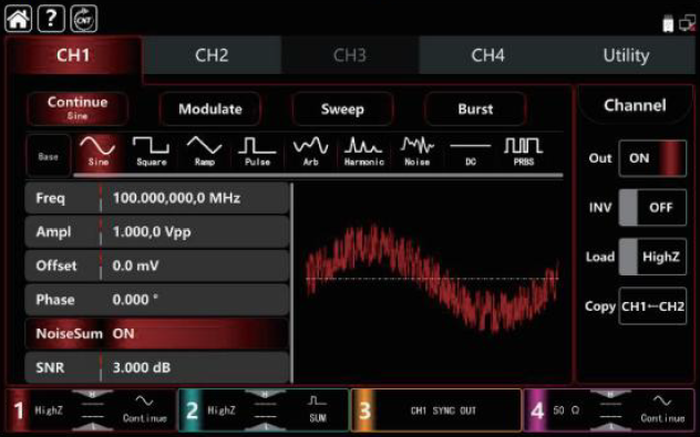 UTG9000T One-button SNR