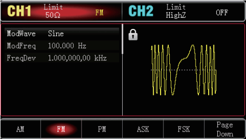 Uni-T UTG1000X modulation functions