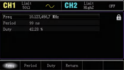 Uni-T UTG1000X frequency range