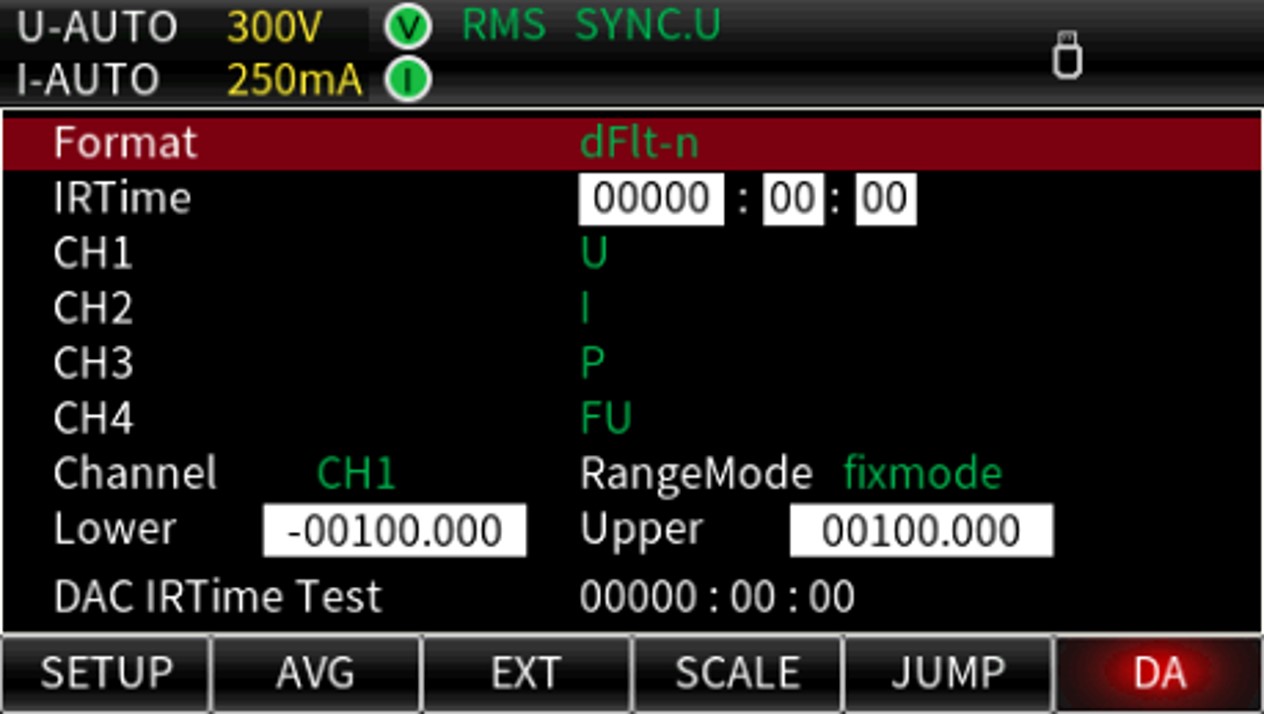 UTE310 DA Output
