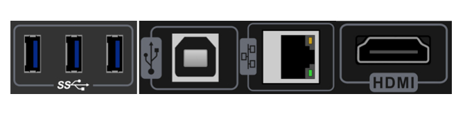 UTS3084A front and rear panel interfaces