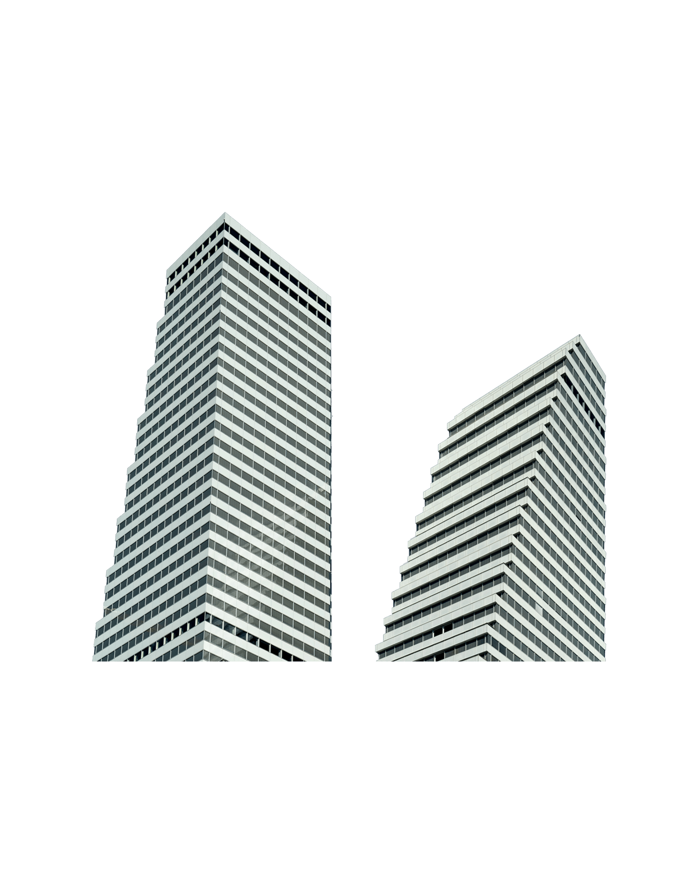 Freigestelltes Bild der Roche Tower in Basel.