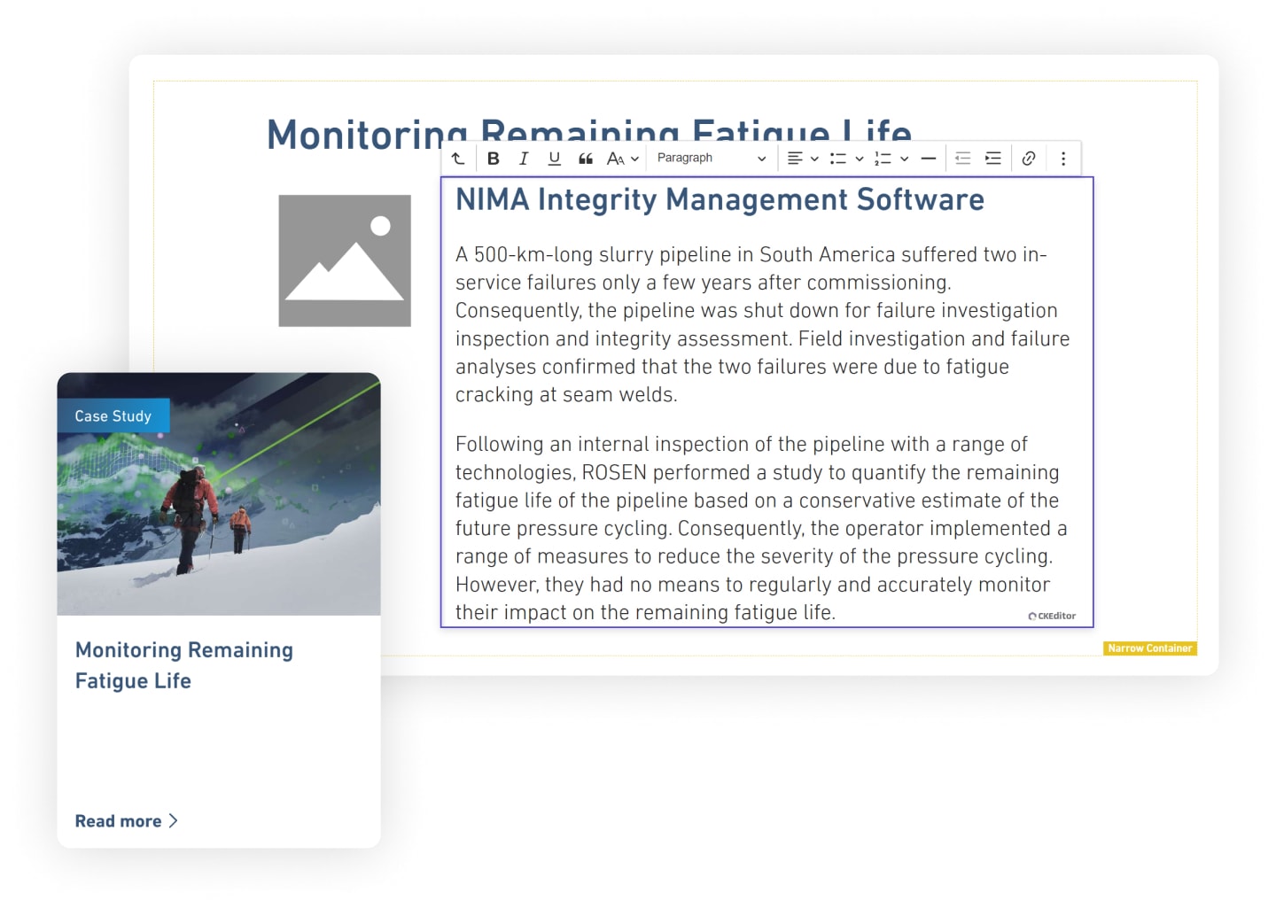 Bild zeigt ein WYSIWYG-Editor (What You See Is What You Get)