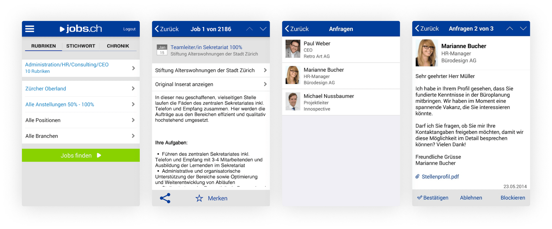 Screenshots from the archive