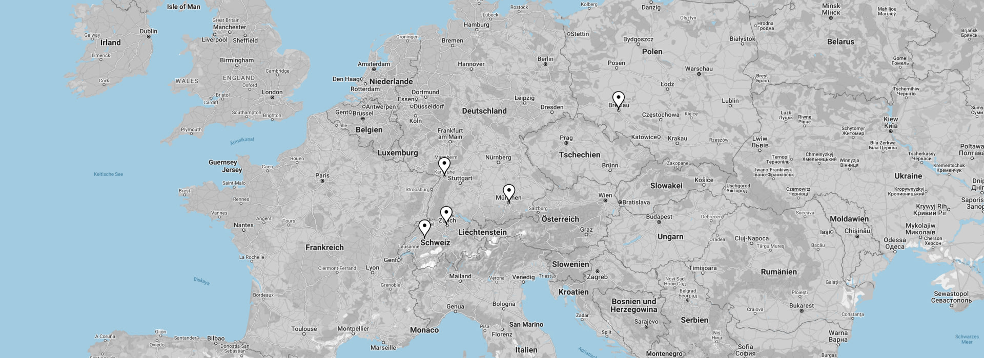 Map of all locations