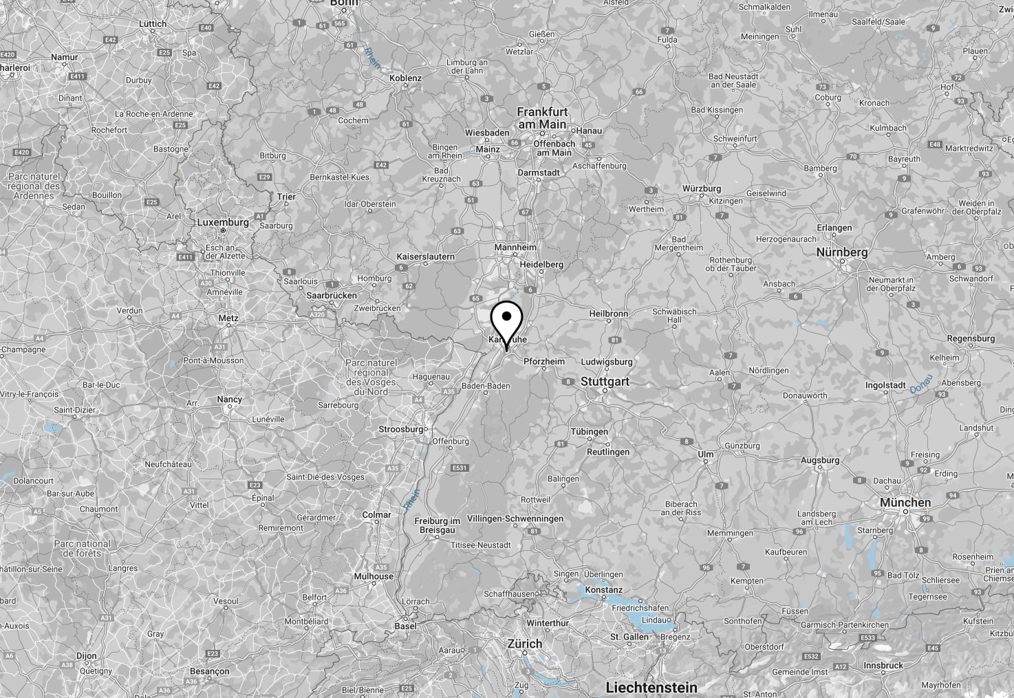Karte von Karlsruhe