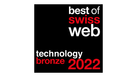 Logo Best of Swiss Web 2022 Technology Bronze Award