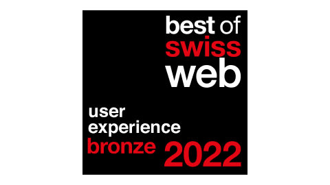 Logo Best of Swiss Web 2022 User Experience Bronze Award